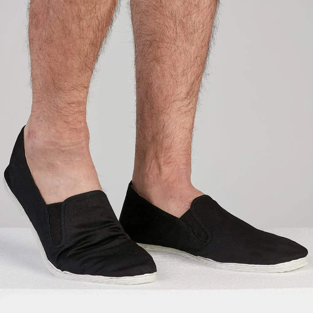 Blitz Sports Cotton Sole Kung Fu Shoes - Black - Image 5