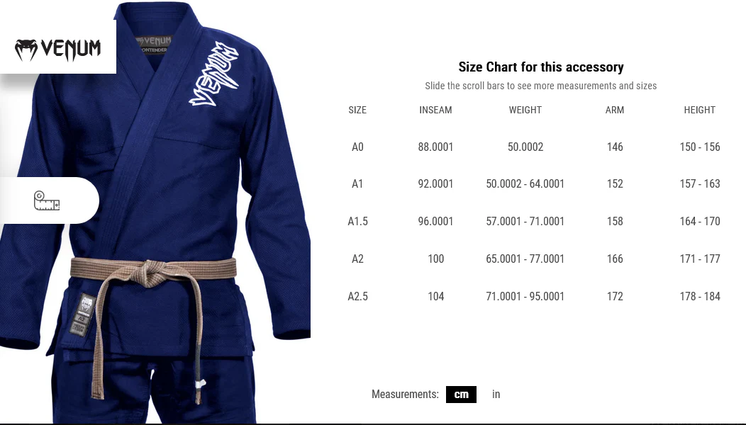 Venum Contender 2.0 Adult BJJ Gi - Image 66