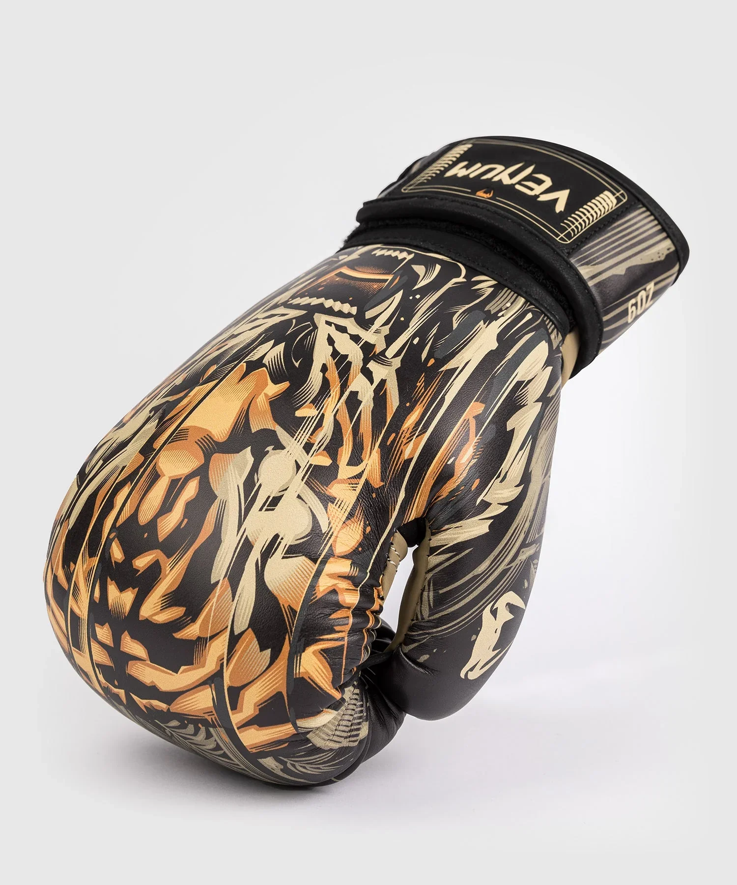 Venum Tiger Kids Boxing Gloves - Black/Neon Orange - Image 4
